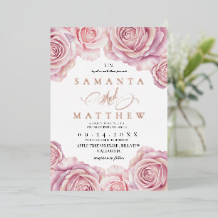 Blush Pink Roses Flower Elegant  Wedding