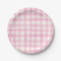 Blush Pink Rustic Hand-Drawn Gingham