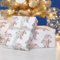 Blush Pink Santa Christmas