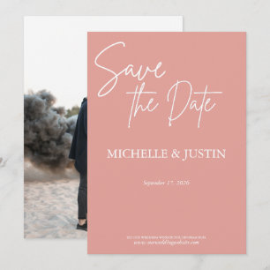 Blush Pink Save The Date