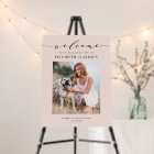 Blush Pink Script Graduation Photo Welcome