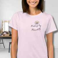 Blush Pink Script Logo Makeup Staff