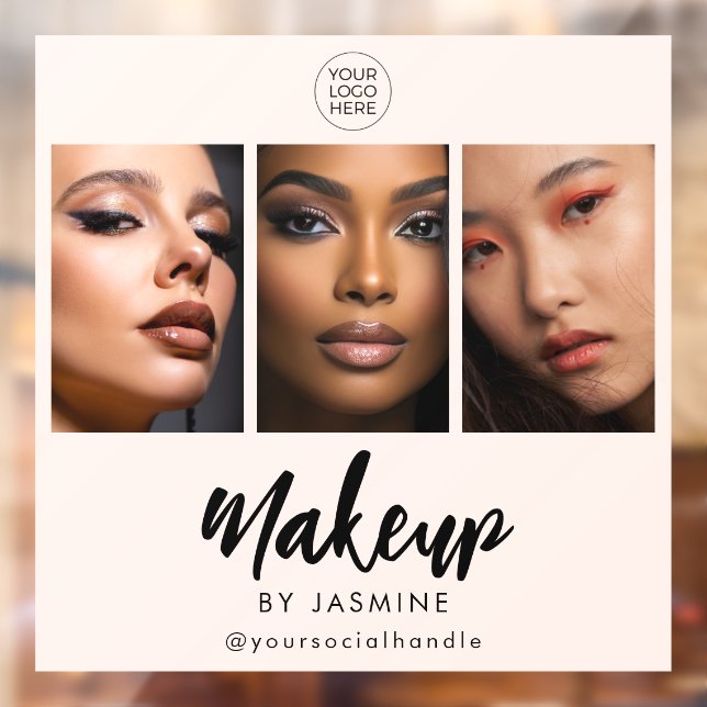 Blush Pink Script Logo Photo Makeup (Sheet 2)
