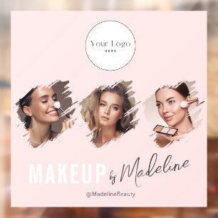 Blush Pink Script Logo Photo Makeup Studio