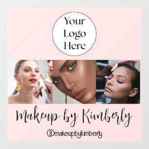Blush Pink Script Logo Photo Makeup Studio
