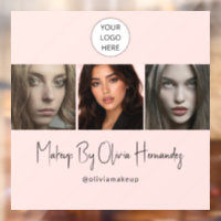 Blush Pink Script Logo Photo Makeup Studio