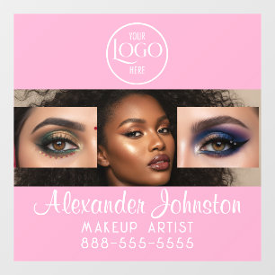 Blush Pink Script Logo Photo Makeup Studio
