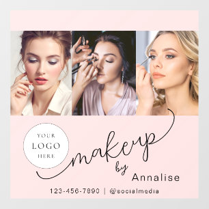Blush Pink Script Logo Photo Makeup Studio