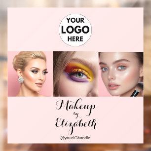 Blush Pink Script Logo Photo Makeup Studio