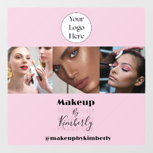 Blush Pink Script Logo Photo Makeup Studio