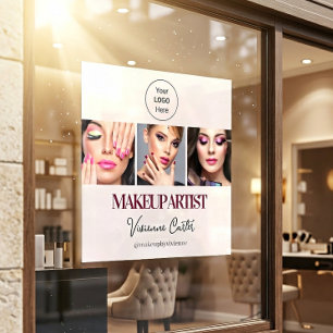 Blush Pink Script Logo Photo Makeup Studio