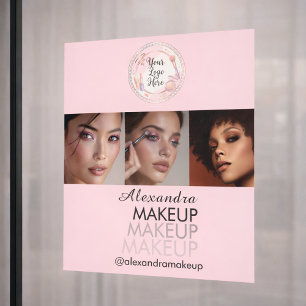 Blush Pink Script Logo Photo Makeup Studio
