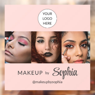 Blush Pink Script Logo Photo Makeup Studio