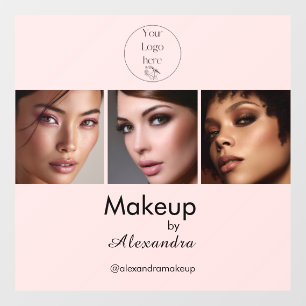 Blush Pink Script Logo Photo Makeup Studio