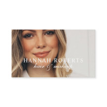 Blush Pink Script Social QR Code Photo Hair Makeup