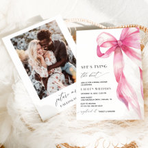 Blush Pink Shes Tying The Knot Photo Bridal Shower