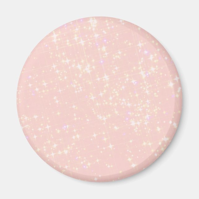 Blush Pink Shimmer - Add Text, Monogram as desired Magnet (Front)