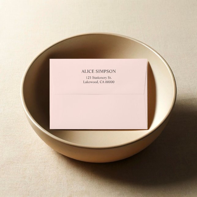Blush Pink Simple Elegant Envelope (Creator Uploaded)