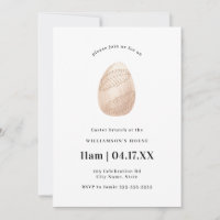 Blush Pink Simple Minimal Watercolor Easter Egg 