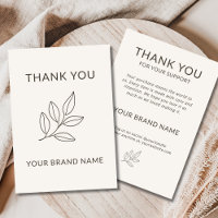 Blush Pink Small Business Minimalist Botanical