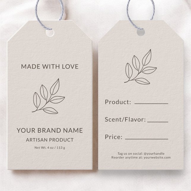 Blush Pink Small Business Minimalist Price Tag (Creator Uploaded)