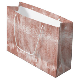 Blush Pink Snake Print Large Gift Bag
