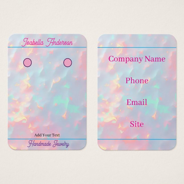Blush Pink Soft Mint Gold Luxury Modern Collection (Front & Back)