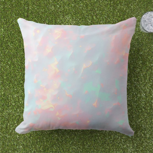 Blush Pink Soft Mint Gold Luxury Modern Collection Cushion (Grass)