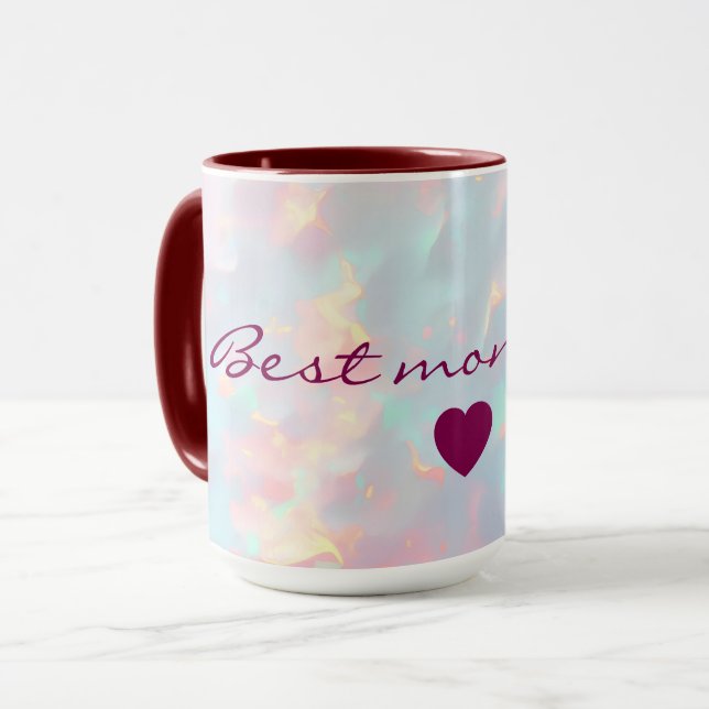 Blush Pink Soft Mint Gold Luxury Modern Collection Mug (Front Left)