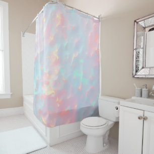 Blush Pink Soft Mint Gold Luxury Modern Collection Shower Curtain
