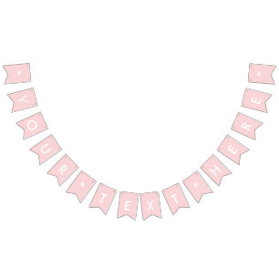 Blush Pink Solid Colour Bunting