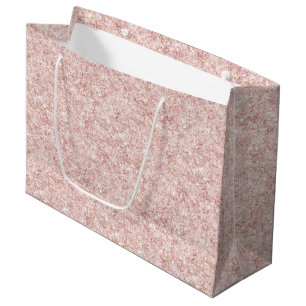Blush Pink Sparkle Glitter Birthday Large Gift Bag
