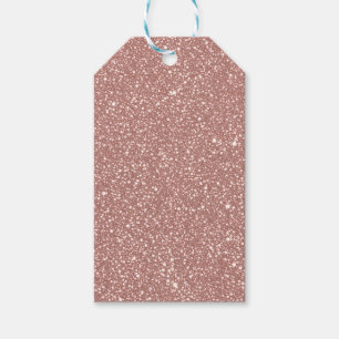 Blush Pink Speckled Pattern Party Gift Tags
