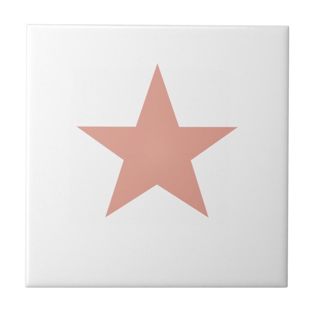 Blush Pink Star Tile (Front)