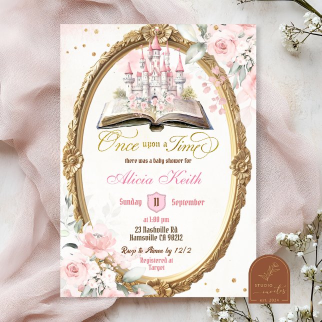 Blush Pink Storybook Baby Shower Invitation (Creator Uploaded)