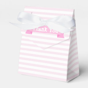 Blush Pink Stripes   Thank You Favour Box