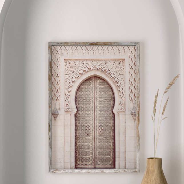 Blush Pink Terracotta Moroccan Door Poster (Creator Uploaded)