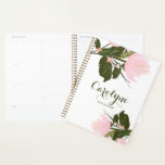 Blush Pink Tulips Personalised Planner<br><div class="desc">Lovely floral planner featuring whimsical hand painted pink flowers. This will be perfect as a personalised gift.</div>