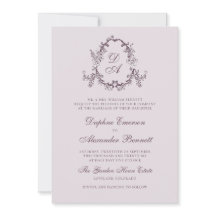 Blush Pink Vintage Floral Monogrammed Wedding