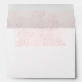 Blush Pink Vintage Roses Envelope