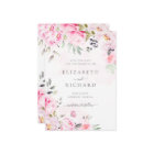 Blush Pink Watercolor Floral Greenery Wedding