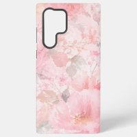 Blush Pink Watercolor Floral Pattern