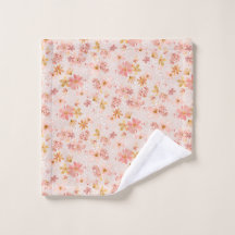 Blush Pink Watercolor Floral Pattern
