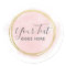 Blush Pink Watercolor & Modern Gold Geometric Chic
