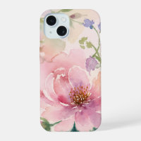 Blush Pink Watercolor Peony Floral