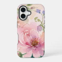 Blush Pink Watercolor Peony Floral