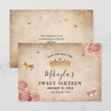 Blush Pink Watercolor Rose Gold Elegant Save The D