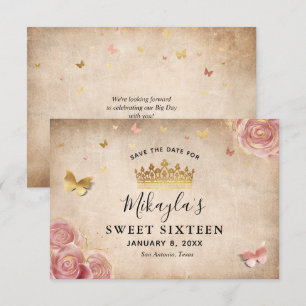 Blush Pink Watercolor Rose Gold Elegant Save The D Date