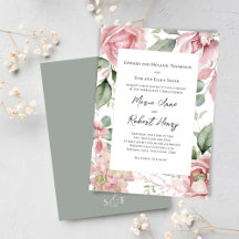Blush Pink Watercolor Wedding Floral