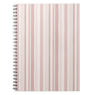 Blush Pink Watercolour Stripes | Modern Boho Notebook